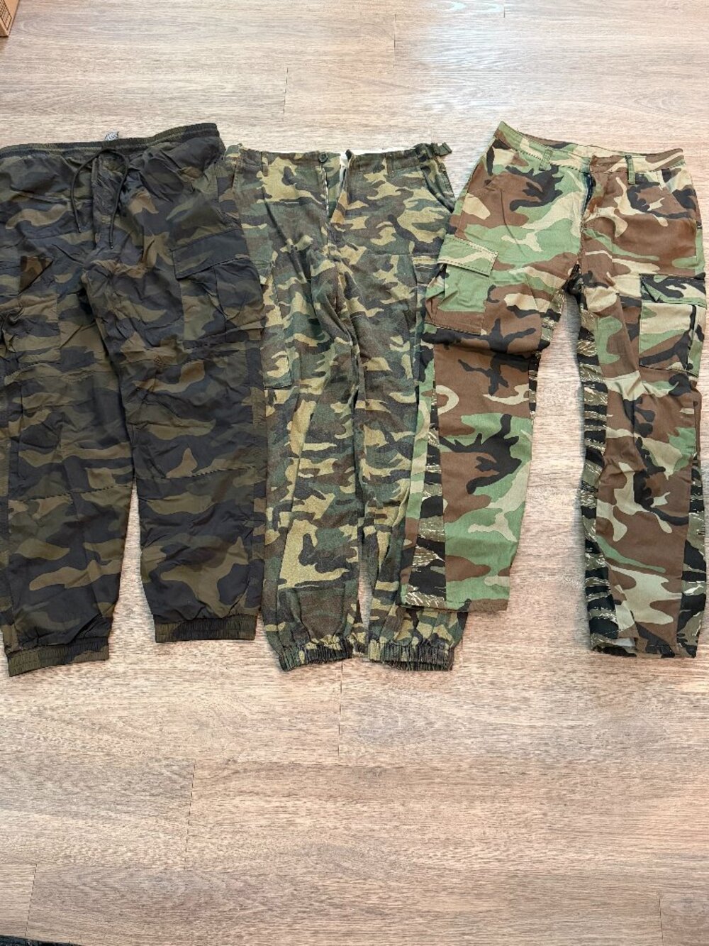 Camo Cargo Pants Bundle Lot of 3 Camouflage Utility Pants